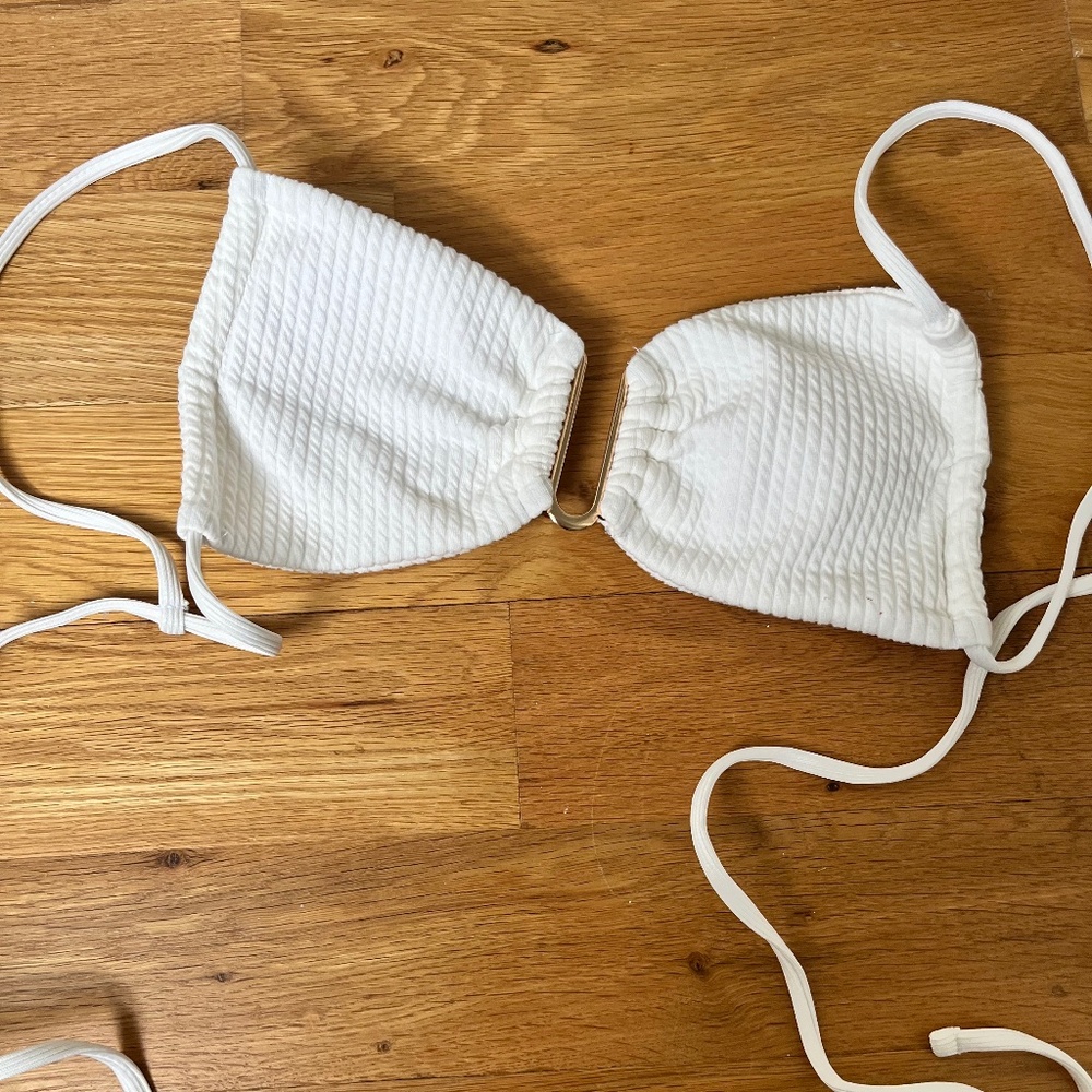 Shein white bathing suit